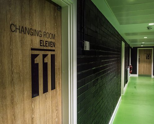 Brownlee Centre corridor to changing rooms
