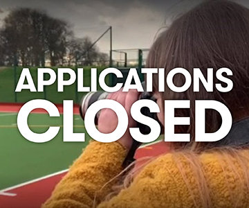 Image reads: applications closed