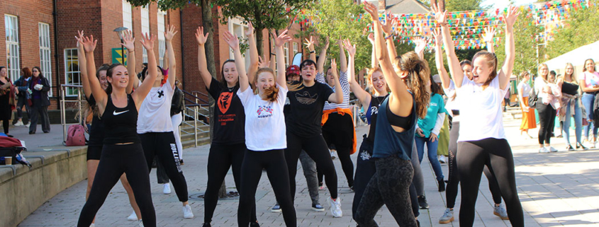 Dance Fit exhibition outside the Union - 19 September 2019