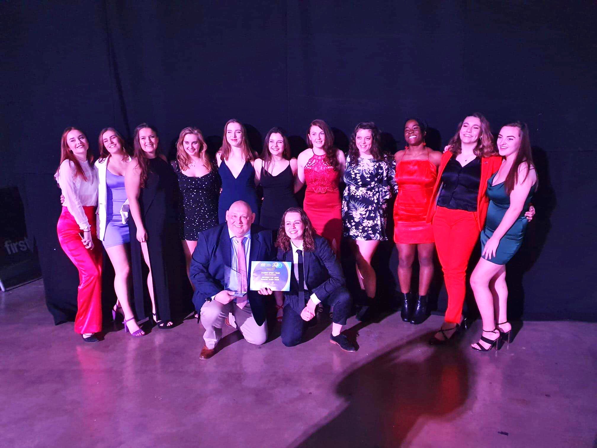 Uni of Leeds Women's Rugby at Sport Awards