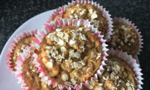Recipe of  apple and cinnamon protein muffins