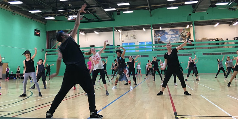 Exercise Class in sports hall 2