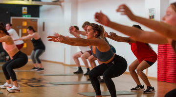 Group Exercise Class in a studio