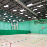 Panoramic view of The Edge sports hall
