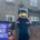 Gryphon Mascot standing outside Cromer Terrace, new strength & conditioning hub