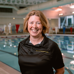 Swim instructor Ann Chivers