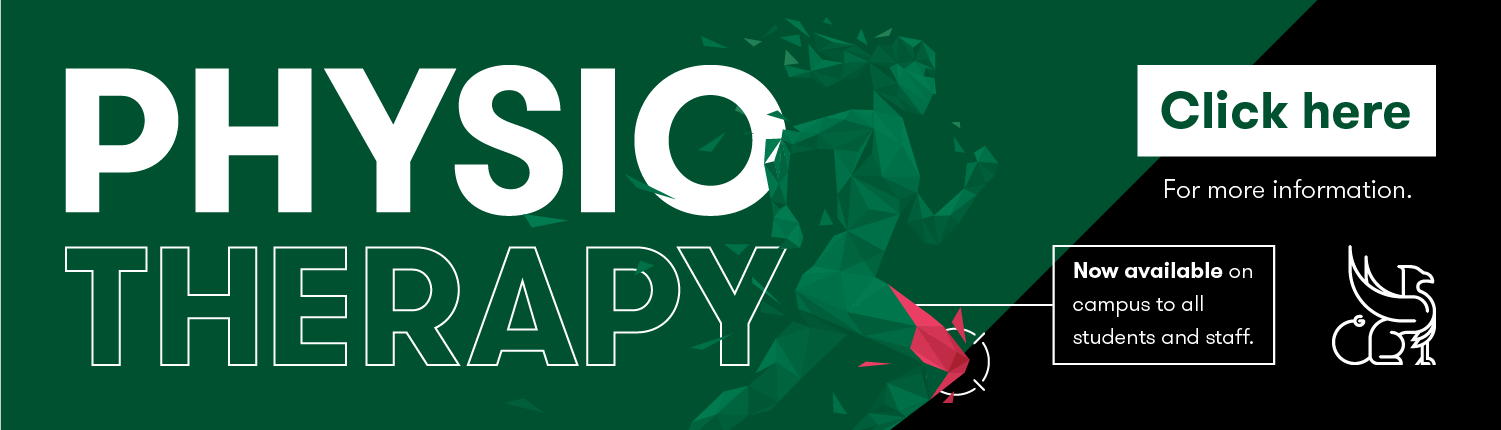 Physio Therapy now available on campus to all students and staff