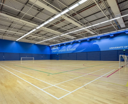 Panoramic view of The Gryphon sports hall