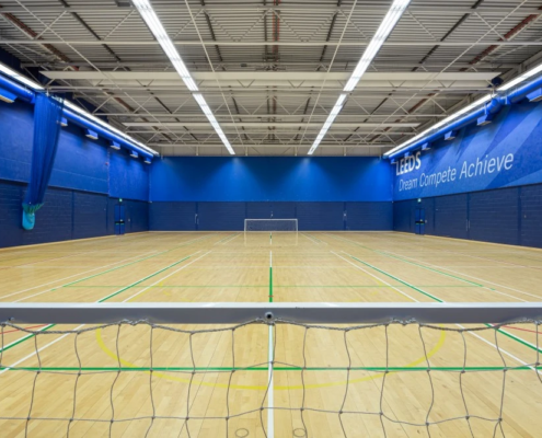 Panoramic view of The Gryphon sports hall