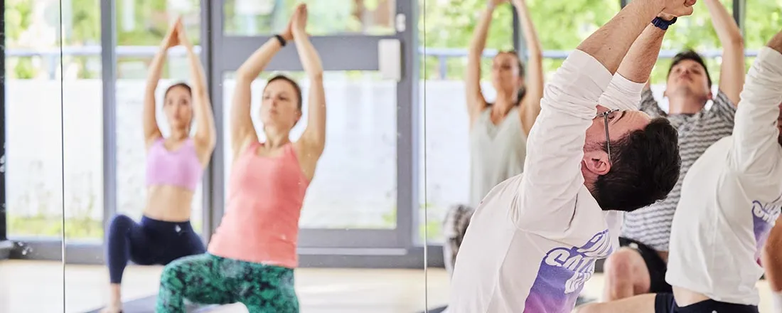 people doing yoga