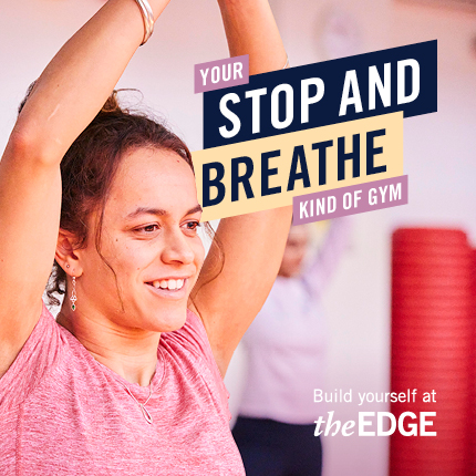 Student doing yoga