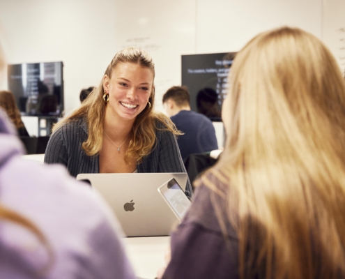 Student smiling